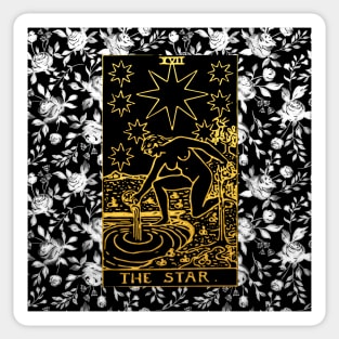 Floral Tarot Print - The Star Sticker